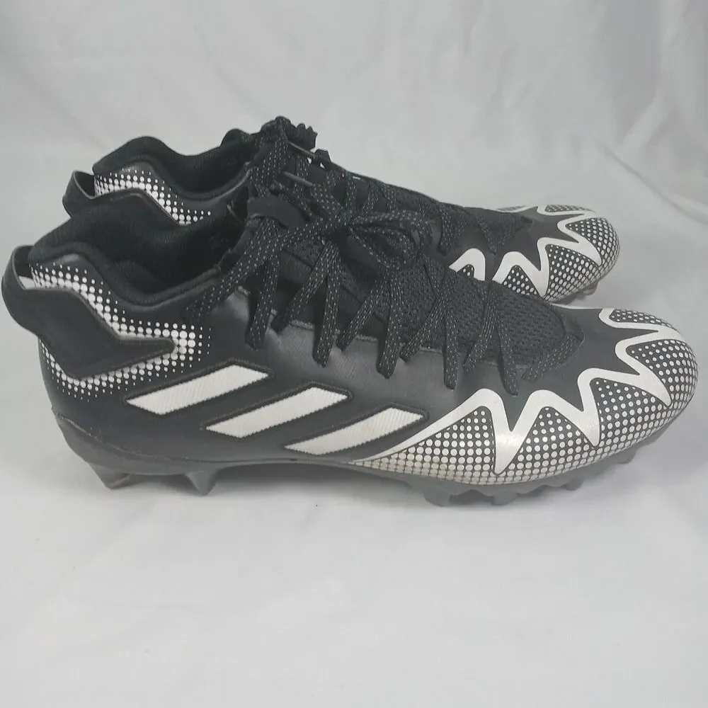 Adidas Freak Men’s 13 Black White Football Cleats Molded TPU Studs Turf Shoes